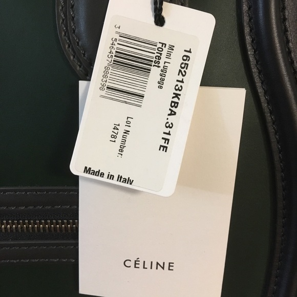 Celine tricolor Mini Luggage Tote w/organizer - Picture 15 of 16